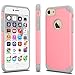 iPhone 7 Case, Tekcoo™ [TBaron Series] iPhone 7 (4.7 INCH) Bumper Case Shock Absorbing Hard Hybrid Slim Thin Cute Cover [Scratch Proof] Plastic Shell + TPU Rubber Inner [Baby Pink]