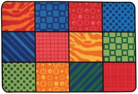 Carpets for KidsKID$Value 48.19 Patterns at Play Classroom Play Value Rug 4ft x 6ft Rectangle Multi Color