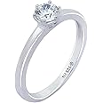 Amazon Essentials Sterling Silver Solitaire Ring set with Round Infinite Elements Cubic Zirconia (previously Amazon Collection)