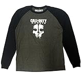 Call of Duty Ghosts Big Boys' Long Sleeve Raglan Tee 2XL(18/20)