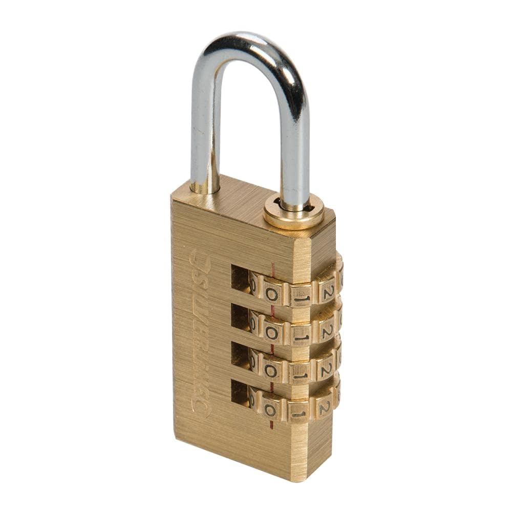 Silverline 360848 Combination Padlock Brass 4-Digit