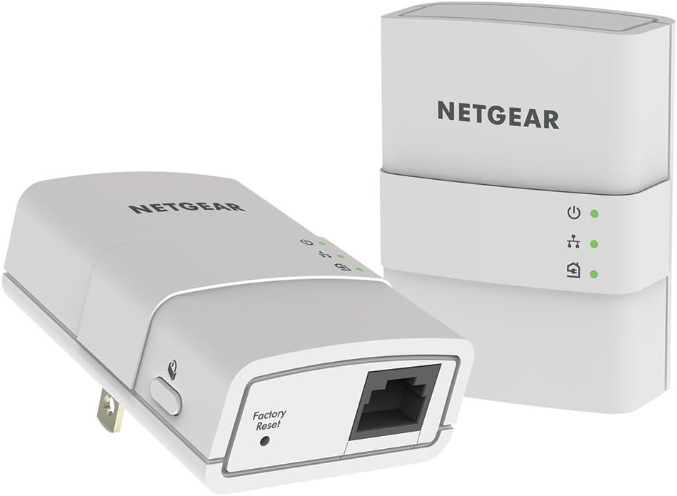 NETGEAR XAVB5221 Powerline 500 Adapter Kit - Extend Internet via Electrical