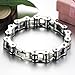 New Men's Titanium Stainless Steel Bracelet Harley Bike Chain Design Pain Relief Sporting