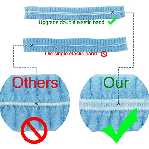 Disposable Bouffant Caps Hair Net Cap 120 Pcs 21inches Elastic Mob Caps for Food Service, Medical Use, Sleeping Head Cover, Factory Warehouse Worker, Beauty