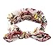 Yeshan Women and Girls Stretch Rabbit Bow Headbands/Bandana/Turban/Headwrap Twisted Yoga Hairband,pack of 6