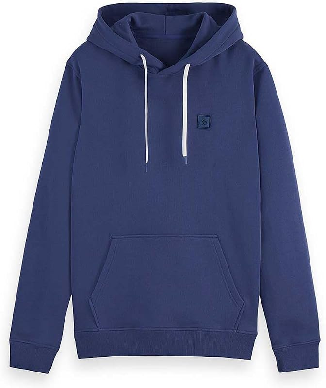 Herren Essential Badge Logo Hooded Sweatshirt, Oceana, M EU