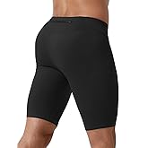 MIZOK Men's Elastic Compression Shorts Sports Performance Active Workout Tight Shorts with Pocket