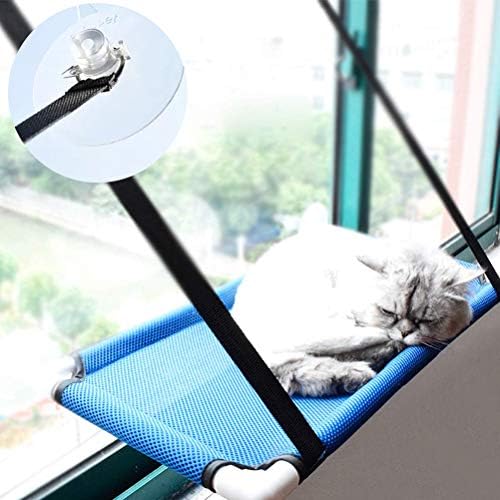 Lightton Cat Window Perches,cat Hammock Pet Save Space,Mounted Cat Bed Sunny Seat Window Safety Cat Bed with 4 Heavy Duty Suction Cups 30 Lbs,One Year Guarantee