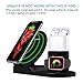 Fast Wireless Charger, Youtec 3 in 1 Wireless Charging Station Stand Dock Pad [Power Adapter] Compatible with Apple Watch+Airpods+iPhone Xs Max/Xs/XR/X/8/8 Plus, Samsung Galaxy S9/S9+/S8/S8+/S7/Note 8