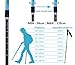 Ohuhu 22 Inch To 56 Inch Retractable Anti Shock Trekking Poles / Hiking Poles / Walking Sticks, 2-Pack (22-56'')