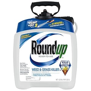 Roundup Ready-To-Use Weed & Grass Killer III with Pump ‘N Go 2.1 Sprayer, 1.33 gallons