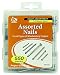 550 Pieces Nail and Brad Assortment 7 Different Sizes! primary