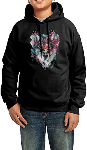 Lion Owl Wolf Tiger Cat Unisex Print Hoodie Youth Pullover Drawstring Hooded Sweatshirt For Boys Girls