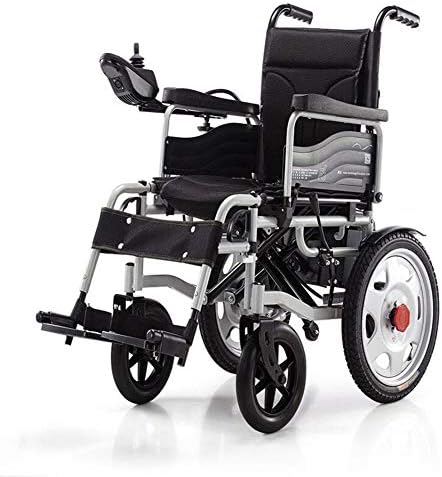 Electric Powered Wheelchair Folding Lightweight 34Kg,Strong and Durable for The Use,Motorized Wheelchairs Convenient for Home and Outdoor Use,Black