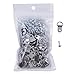 EDCarrying 100 Pack Heavy Duty D Ring Picture Hangers with Screws Single Hole EDC-01