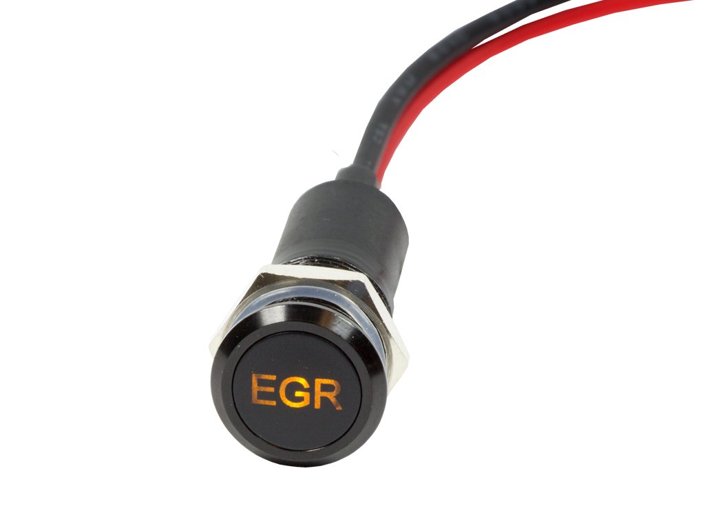 PLB12MS 12mm 1/2 12V LED Metal Signal Indicator Pilot Dash