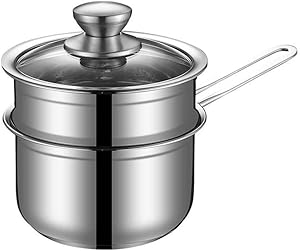 Stackable Stainless Steel Pressure Cooker Steamer Insert Pans with Sling Handle (Size : 18CM) (Color : -, Size : 18CM)