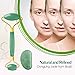 Jade Roller for Face,Anti-aging Jade Roller Massager Eye Jade Facial Roller for Women Puffiness, Real Jade 100% Natural Herbivore Jade Facial Roller Jade Stone Roller Set with Gua Sha Tool,Case,Pouch