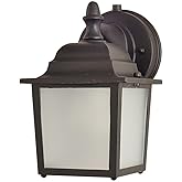 Maxim Lighting 66924EB Cast-9W 1 LED Outdoor Wall Lantern-5.5 Inches Wide by 8.5 inches high, Finish Color: Empire Bronze