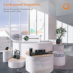 Mini Projector with 5G WiFi and Bluetooth 5.1,YABER