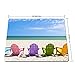 Adirondack Beach Chairs on a Sun Beach Holiday Vacation Travel House Mouse Pad