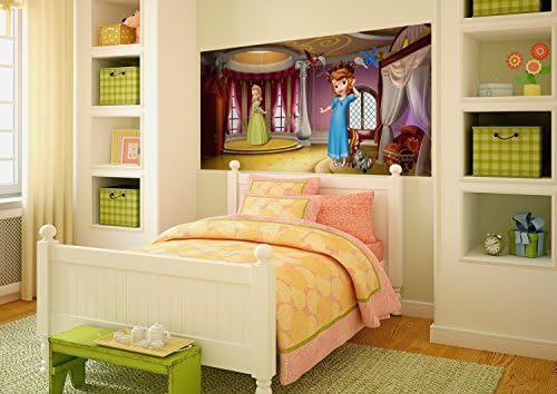 WallandMore Disney Princess Wall Decal Mural For Girls Bedroom 79.5" W by 35.5" H - Girls Gifts - Room Decals - Wall Decal For Girls - Disney Princess - Wall Murals For Girls