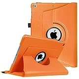 Fintie iPad 9.7 2018 2017 / iPad Air 2 / iPad Air Case - 360 Degree Rotating Stand Protective Cover with Auto Sleep Wake for iPad 9.7 inch (6th Gen, 5th Gen) / iPad Air 2 / iPad Air, Orange