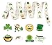 AISENO 500pc St. Patrick's Day Roll Stickers for Crafting, Decorating, and Shamrock Party Favors Decorations Ireland, Spring Holiday Decorations Gift Accessories