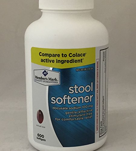 Member s mark stool softener docusate sodium 100mg (1 b…