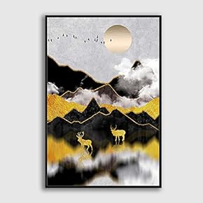 Framed Home Artwork Abstract Scenery for Living Room Bedroom