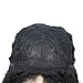 Feibin Synthetic Wigs For Black Women Natural Curly Wavy Style Synthetic Party Cosplay Wigs Natural Black Color 20 Inch