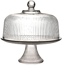 Anchor Hocking Monaco Cake Set with Ribbed Dome