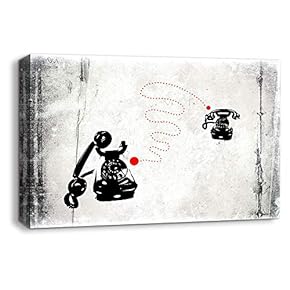 Canvas Wall Art Creative Graffiti Canvas Prints Home Artwork Decoration for Living Room Bedroom - 12x18 inches