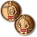 Heads or Tails - Male, Brass Antique Finish