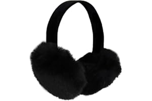 surell Faux Mink Women’s Earmuff with Velvet Band - Fake Fur Ear Warmer - Thick Plush Outdoor Headwear for Cold Weather