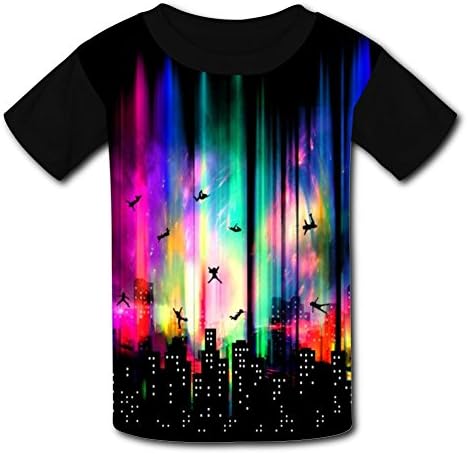 SHJJJUCO 2018 Kid's Most Popular Custom Feel Without Gravity 3D Printing Shirts Tee T-Shirts for Children
