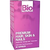 Bio Nutrition Premium Hair, Skin & Nails, 60 Capsules