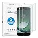OMOTON Moto Z Play Droid Screen Protector [2 Pack]- [9H Hardness] [Crystal Clear] [Bubble Free] Tempered Glass Screen Protector for Motorola Moto Z Play Droid 5.5 Inch(2016)