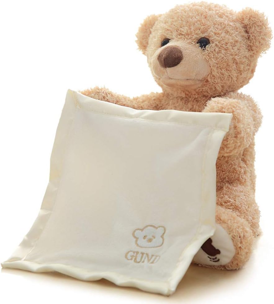 Shuxinmd Talking Electric Teddy Bear Plush Toys Over Face Shy Bear Talking Moving Teddy Bear Talking Blinking for Children Holiday Decoration Gifts