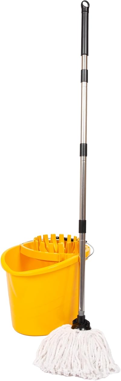 REQUISITE NEEDS Professional Mop and Bucket Set 16L with Wringer Yellow