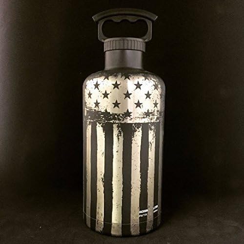 Military, Americana, 4th of July, Marines, Flag, Growler, Beer Growler, FiftyFifty, 64oz Growler, Army, Navy, Air Force,