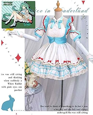 Amazon コスプレ用衣装 ボーカロイド 初音ミクコスプレ用衣装 Alice In Musicland 風 アリスのワンダーランドベント仮装 コスチューム コスプレ衣装 女性 S コスプレ 仮装 通販