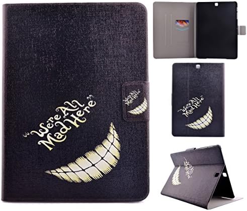 DAMINFE Samsung Galaxy Tab S2 9.7 Inch/T810/T815 Cover, Funny Cool White Teeth Do not Touch Pattern Pu Leather Magnetic Flip Protect Stand Case Cover for Samsung Galaxy Tab S2 9.7 Inch/T810/T815