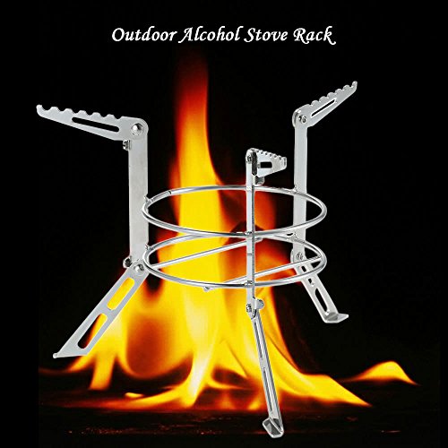 ZHX Portable Stainless Steel Camping Stove Stand Outdoor Alcohol Stove Rack Legs Support Cooking Equipment Accessory