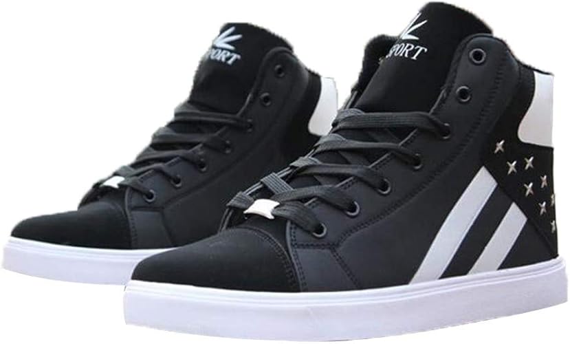 Amazon スニーカー メンズ 靴 星柄 ドライビングシューズ スリッポン カジュアル ハイカット ヒップホップ ノーブランド品 スニーカー