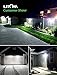 LITOM 120 LED Solar Motion Lights Outdoor, 3 Optional Modes Wireless with 270°Wide Angle, IP67 Waterproof, Portable Solar Powered Security Lights for Front Door, Yard, Garage, Deck, Fence-2 Pack