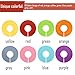Caydo 64 Pieces 8 Colors Clothing Size Dividers Round Hangers Closet Dividers, Size Series XXS to XXXL and Blank with Marker Pen