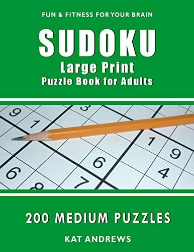 Sudoku Large Print Puzzle Book for Adults: 200 Medium Puzzles