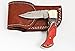 RA-5167-MCW Custom made damascus steel folding lock back knife MCW handle and brass bolster,