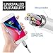 iPhone Charger, 3 Pack 6FT Nylon Braided Cable Syncing and Fast Lightning Cable Cord (Gray)